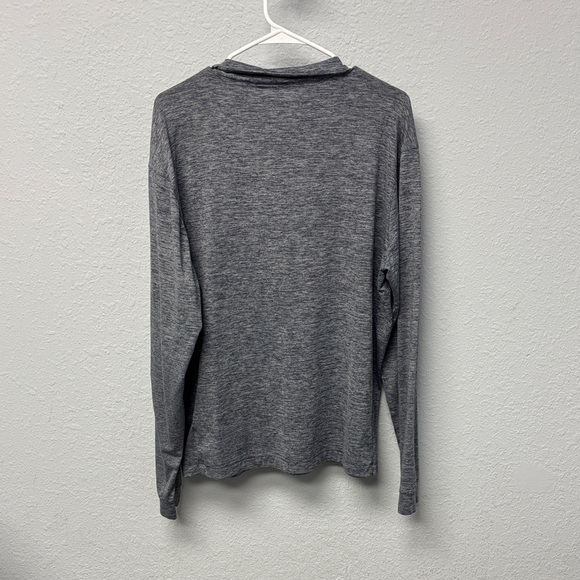 Men’s Lg Columbia Heathered Charcoal 1/4-Zip Washington Nationals Pullover, GUC. - Picture 7 of 7